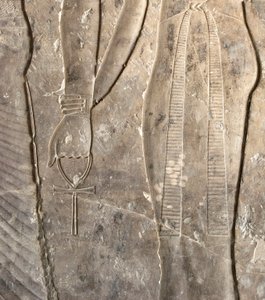 Antiquité égyptienne : hiéroglyphes Ankh. Tombe de Kherouef (TT192) (18e dynastie) - Egyptian 18th Dynasty