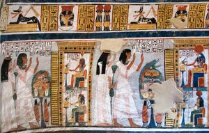 Antiquité égyptienne: peuple de la tombe de Roy - Egyptian 18th Dynasty