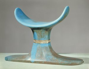 Appui-tête, de la tombe de Toutankhamon (c.1370-52 av. J.-C.) Nouveau Royaume - Egyptian 18th Dynasty