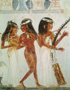 Musiciens et une danseuse, de la Tombe de Nakht, Nouvel Empire
