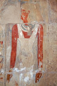 Relief peint, Temple funéraire d