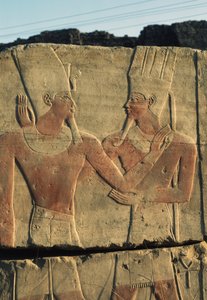 Relief peint, Temple d
