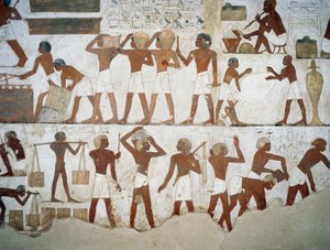Potiers et ouvriers (détail) - Egyptian 18th Dynasty