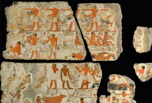 Scène dans les marais du Nil ... - Egyptian 18th Dynasty
