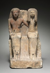 Statue de couple assis, vers 1479-1425 av. J.-C.