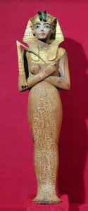 Figurine shabti du roi de la tombe de Toutankhamon (c.1370-1352 av. J.-C.) Nouvel Empire