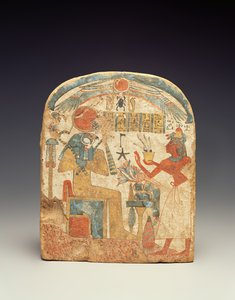 Stèles représentant le défunt devant Horus, de Louxor, Nouvel Empire