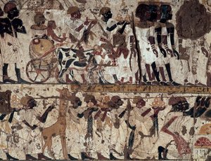 Hommage à la noblesse nubienne de Toutankhamon, Tombe de Huy, Qurnet Murai, Nécropole thébaine (Liste du patrimoine mondial de l