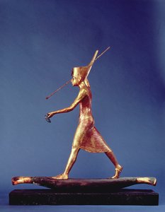 Toutankhamon (c.1370-1352 av. J.-C.) le Harponneur, de la tombe de Toutankhamon, Nouvel Empire