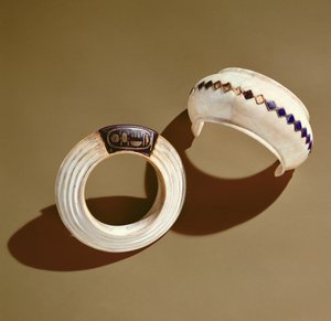 Deux bracelets, de la tombe de Toutânkhamon, Nouvel Empire - Egyptian 18th Dynasty