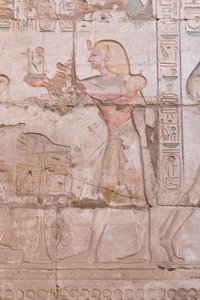Reliefs muraux, grande salle hypostyle, complexe du temple de Karnak, Louxor, Égypte - Egyptian 18th Dynasty