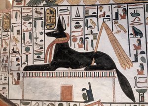 Anubis Tombeau Nefertari - Egyptian 19th Dynasty