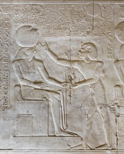 Bas-relief, temple de Séthi Ier, Abydos, Égypte - Egyptian 19th Dynasty