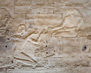 Bas-relief, temple de Séthi Ier, Abydos, Égypte - Egyptian 19th Dynasty