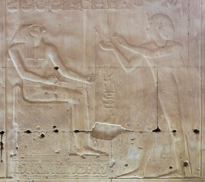 Bas-relief, temple de Séthi Ier, Abydos, Égypte - Egyptian 19th Dynasty