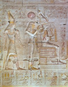 Relief coloré, temple de Séthi Ier, Abydos, Égypte - Egyptian 19th Dynasty