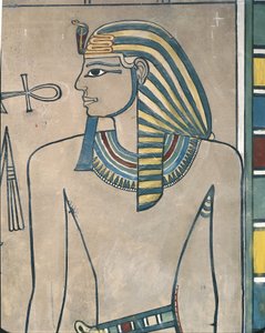 Égypte, Thèbes antique, Vallée des Rois, fresque du pharaon Aménophis III - Egyptian 19th Dynasty