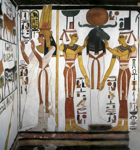 Égypte, Thèbes, Louxor, Vallée des Reines, Tombe de Néfertari, annexe à l