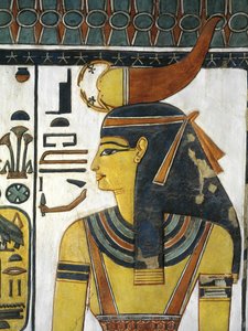 Égypte, Thèbes, Louxor, Vallée des Reines, Tombe de Néfertari, Vestibule, Peintures murales, Déesse Selket - Egyptian 19th Dynasty