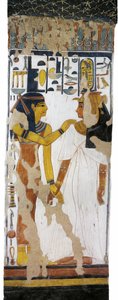 Égypte, Thèbes, Louxor, Vallée des Reines, Tombe de Néfertari, peinture murale d