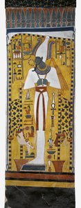Égypte, Thèbes, Louxor, Vallée des Reines, Tombe de Néfertari, peinture murale d