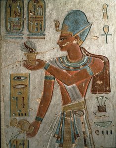 Antiquité égyptienne : Le pharaon Ramsès I (1320-1310 av. J.-C.) représente l
