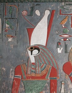 Horus portant la double couronne, tombe de Horemheb, vallée des Rois, Louxor, Thèbes antique - Egyptian 19th Dynasty