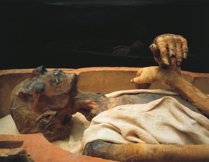 Momie de Ramsès II, détail