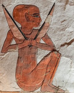 Divinité Naos, de la tombe de Néfertari, Nouvel Empire - Egyptian 19th Dynasty