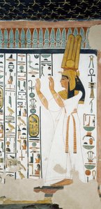 Nefertari devant la première porte du Royaume d