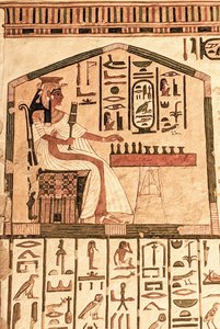 Néfertari jouant au senet - Egyptian 19th Dynasty
