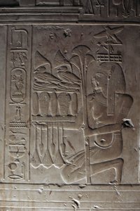 Relief, Salle hypostyle, Temple de Séthi Ier - Egyptian 19th Dynasty
