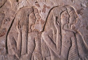 Relief représentant un groupe de femmes, tombe de Leteya, Saqqara, Égypte, civilisation égyptienne, Nouvel Empire, Dynastie XIX - Egyptian 19th Dynasty
