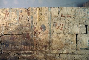 Relief de la tombe de Netcherouymes, haut fonctionnaire de Ramsès II, Saqqara, Égypte, civilisation égyptienne, Nouvel Empire, XIXe dynastie - Egyptian 19th Dynasty