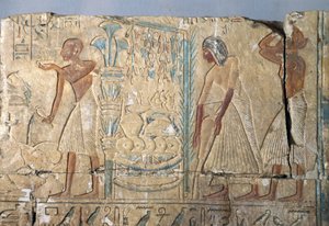 Relief de la tombe de Netcherouymes, haut fonctionnaire de Ramsès II, Saqqara, Égypte, Civilisation égyptienne, Nouvel Empire, Dynastie XIX - Egyptian 19th Dynasty