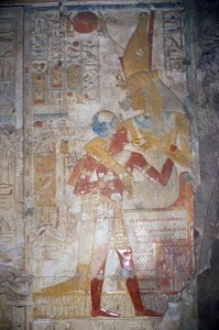 Relief de Sethos I (1303-1290 avant J.-C.) et Isis, Nouvel Empire - Egyptian 19th Dynasty