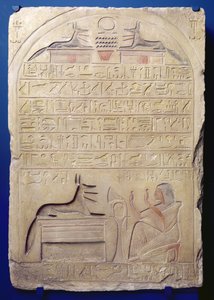 Stèle du général Kasa, Nouvel Empire, c.1294-c.1279 av. J.-C. (calcaire peint)