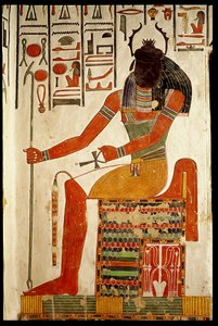 Le dieu, Khepri, de la tombe de Néfertari, Nouvel Empire (peinture murale) - Egyptian 19th Dynasty