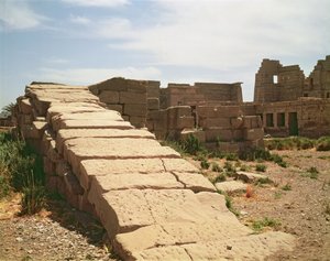 Nilomètre, du temple funéraire de Ramsès III (c.1184-1153 av. J.-C.) Nouvel Empire
