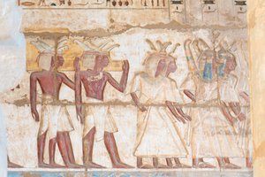 Image en relief peinte sur la voûte - Egyptian 20th Dynasty