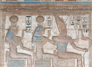Image en relief peinte sur le mur - Egyptian 20th Dynasty