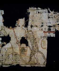 Papyrus représentant une scène satirique, vers 1100 av. J.-C., datant du règne de Ramsès IX, Détail, Civilisation égyptienne, Nouvel Empire, XXe dynastie - Egyptian 20th Dynasty