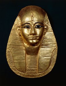 Trésor de Tanis, Masque en or du roi Amenemope