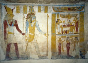 Peintures murales de la Tombe de Pa Nentwy, Oasis de Bahariya, Gizeh, Égypte. Civilisation égyptienne, 26e dynastie, 663-525 av. J.-C. - Egyptian 26th Dynasty