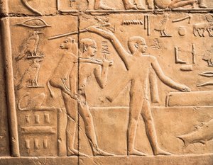 Scènes de travaux agricoles (détail) - Egyptian 4th Dynasty