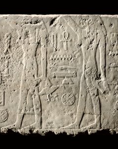 (détail) du relief de Pehenuka, Ancien Empire, 2465-2323 av. J.-C. - Egyptian 5th Dynasty