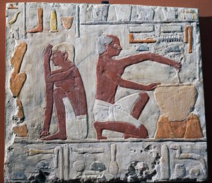 Préparation et cuisson du pain, 2500-2350 av. J.-C. - Egyptian 5th Dynasty