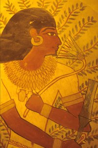 Égypte ancienne, tombe de Sennufer, Thèbes, Louxor, peinture murale, fresque