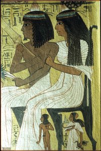 Égypte ancienne, peinture murale, tombeau de Sennedjem, tombeau des Nobles, Thèbes, Deir el Medina - Egyptian Egyptian