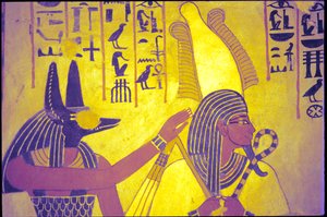 Égypte ancienne, peinture murale, Tombe de Sennufer, Tombe des Nobles, Thèbes - Egyptian Egyptian